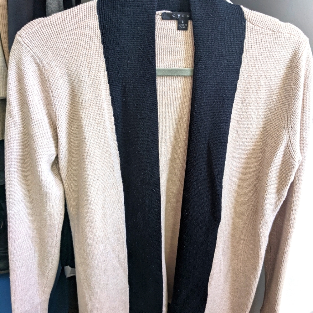 Cyrus two-tone cardigan